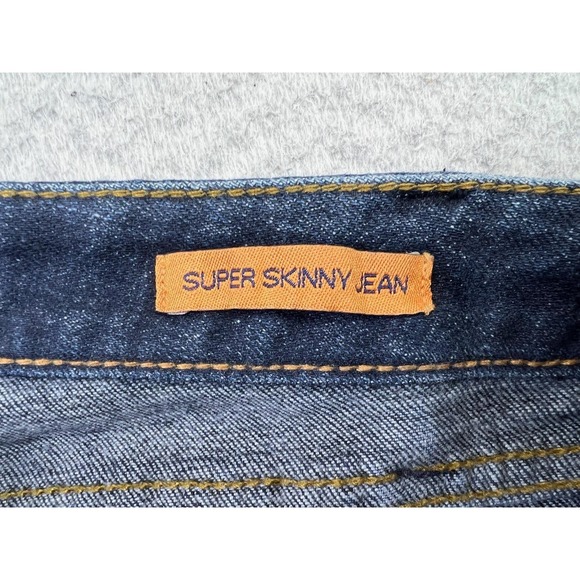Tory Burch Super Skinny Jeans Womens 32 (Fits 35x34) Blue Stretch Denim - Picture 5 of 12